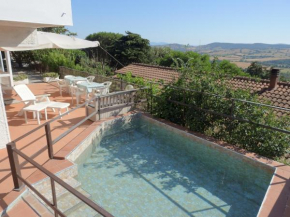 Big apartment in southern Tuscany with view and pool Magliano In Toscana